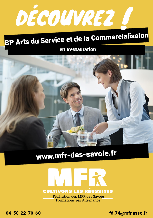 BP Arts du Service et de la Commercialisation en Restauration
