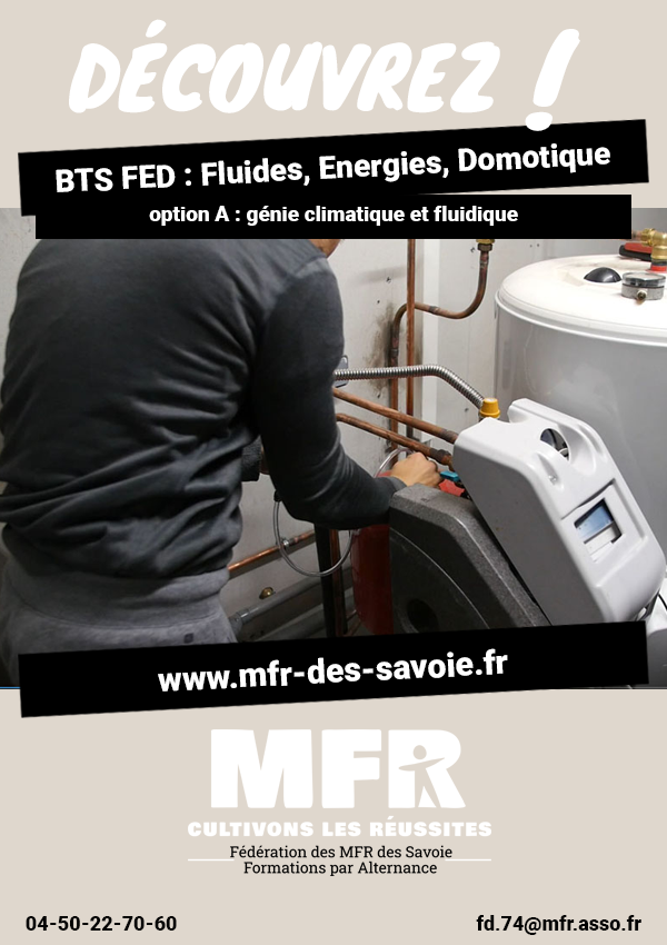 BTS FED : Fluides, Energies, Domotique<br> option A : génie climatique et fluidique