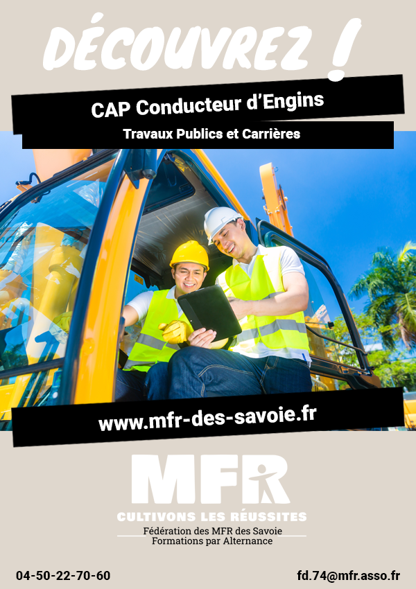CAP Conducteur d’Engins : Travaux Publics et Carrières