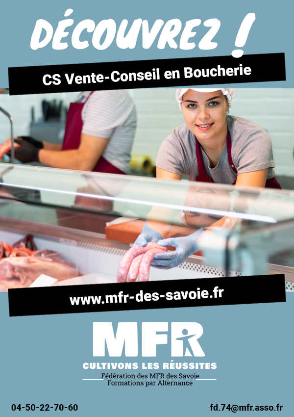 Certificat de Spécialisation Vente-Conseil en Boucherie