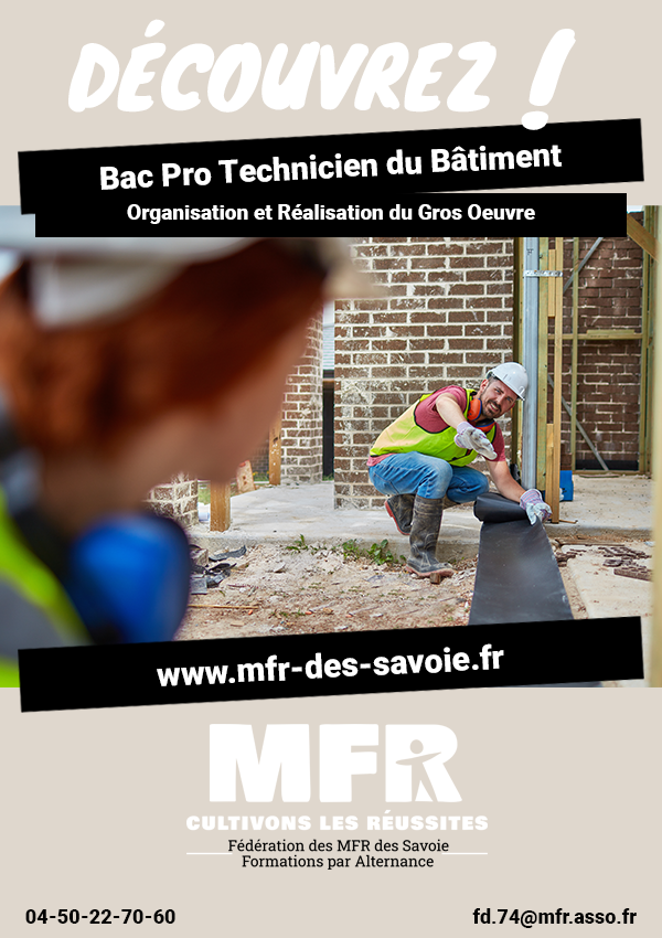 Bac pro Technicien du Bâtiment : Organisation et Réalisation du Gros Œuvre (ORGO)