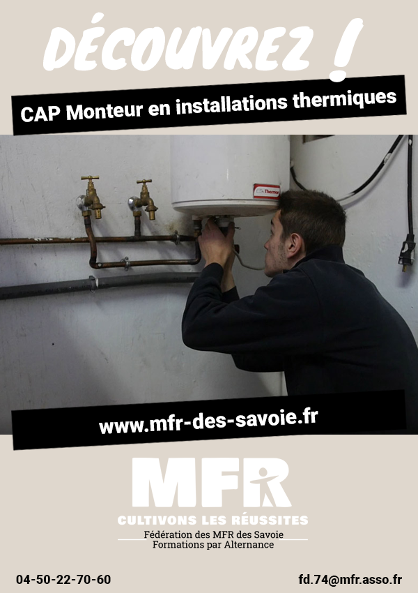 CAP monteur en installations thermiques
