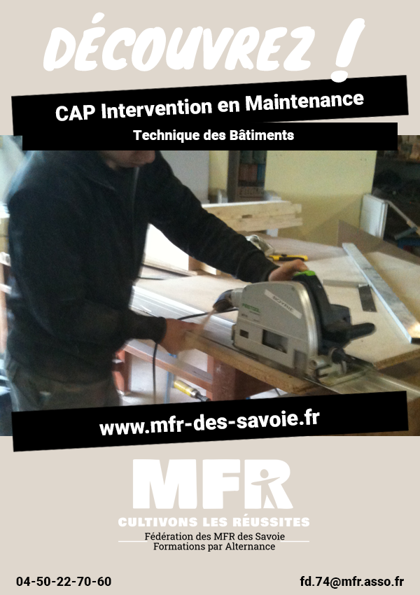 CAP Intervention en Maintenance Technique des Bâtiments