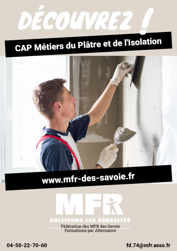 CAP Métiers du Plâtre et de l