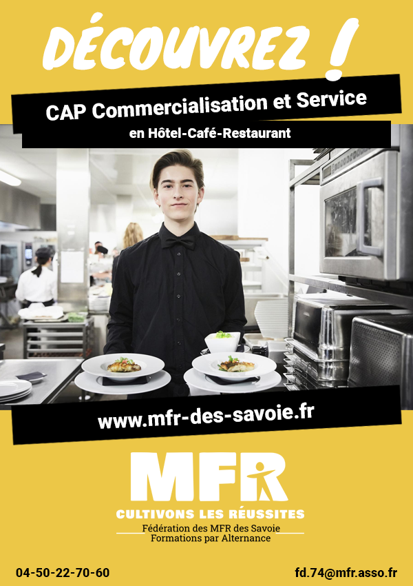 CAP Commercialisation et service en Hôtel-Café-Restaurant