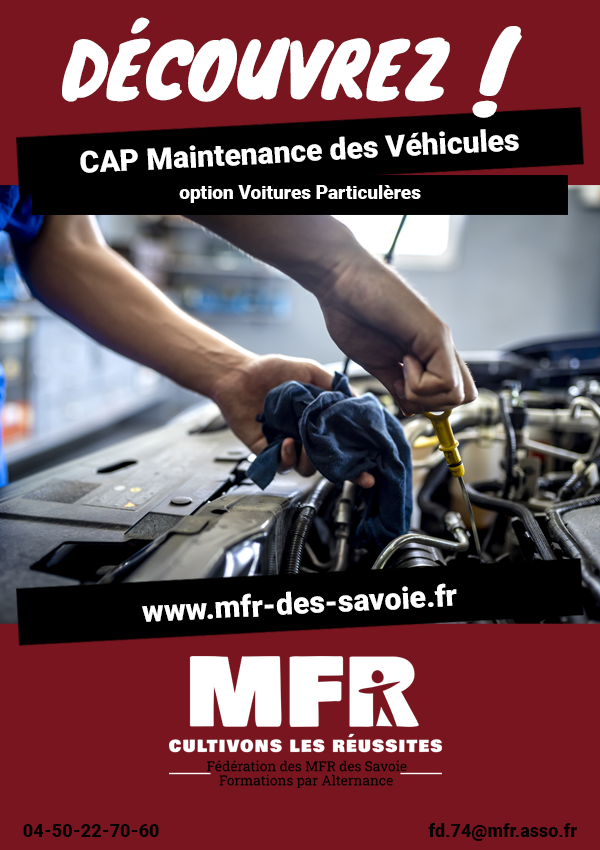 CAP Maintenance des véhicules option voitures particulières