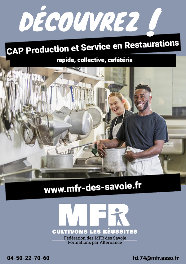 CAP Production et Service en Restaurations<br>(rapide, collective, cafétéria)